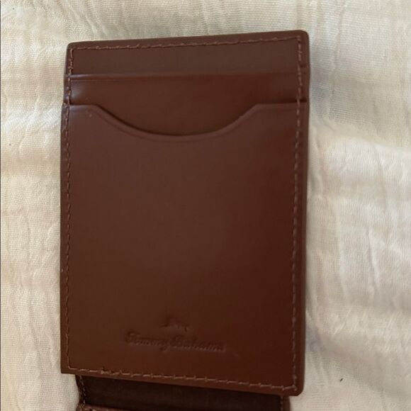 Tommy Bahama Magnetic Money Card holder Leather Wallet, Brown, NWT - Picture 5 of 9